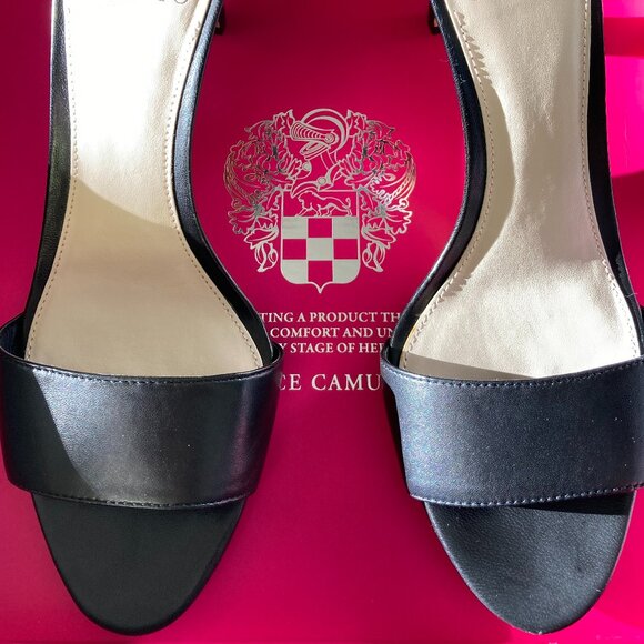 Vince Camuto black strappy stiletto - Picture 3 of 15